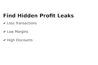 analyse your sales data and find hidden profit leaks