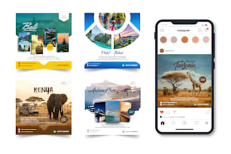 design a professional social media posters for your business