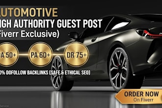 write publish auto guest posts, backlinks, automotive guest post