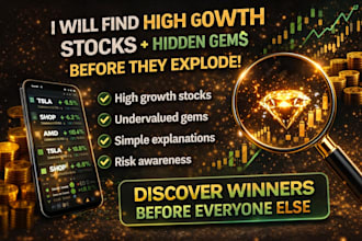 find high growth stocks and hidden gems before they explode