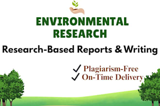 do environmental science research based tasks and reports