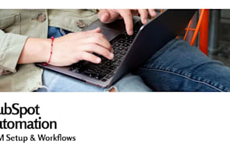 set up hubspot CRM workflows, forms and email automation