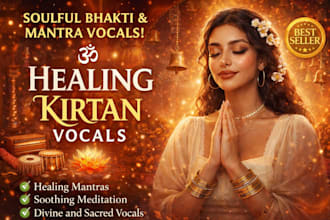 record soulful bhakti kirtan, mantra and healing meditation vocals