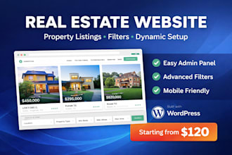 build real estate or property listing website in wordpress