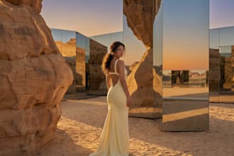 create a full luxury fashion campaign for your clothing brand