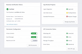 resolve meta verification issues and complete app approval with whatsapp API