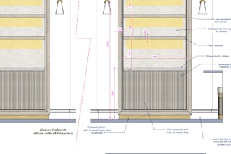 create workshop ready cabinet and joinery drawings with dimensions