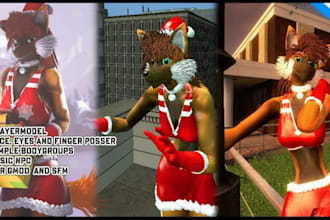 port and edit your playermodel, cars, guns to gmod l4d2 mmd sfm tf2 garrys mod
