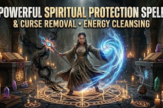 cast powerful spiritual protection spell, curse removal, energy cleansing