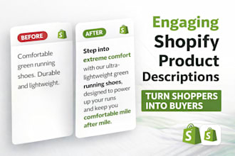 write engaging shopify product descriptions