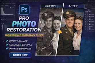 restore old photos, colorize, enhance, repair, fix blur and upscale images