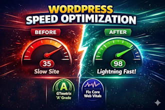 do professional speed optimization and fix core web vitals