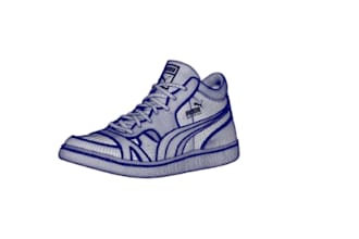 design 3d shoe model for 3d printing zellerfeld footwear with realistic renders