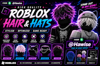 make custom roblox ugc hats and hair