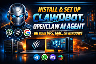install and set up clawdbot, openclaw ai agent on your vps, mac, or windows