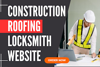 design contractor, roofing, hvac, remodeling, locksmith, construction website