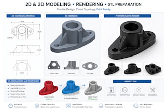 fix, repair, edit stl files and modify 3d models for 3d printing