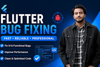 fix bugs, errors, debug and improve your flutter app