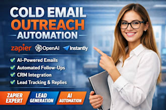 build cold email outreach automation with zapier openai and instatly