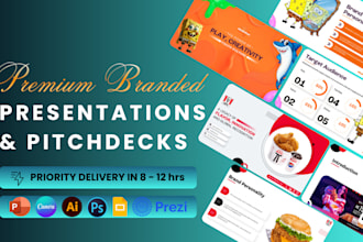 design prestige powerpoint pitch deck and presentation