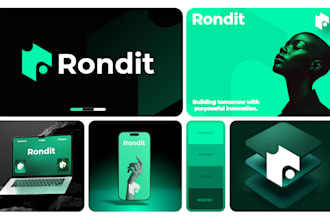 do logo design and branding kit for your business or brand