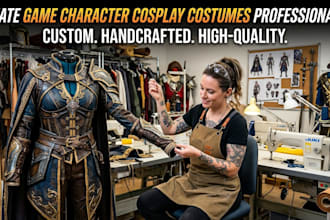 create professional game character cosplay costumes