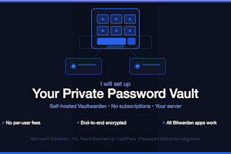 set up your own private selfhosted password manager