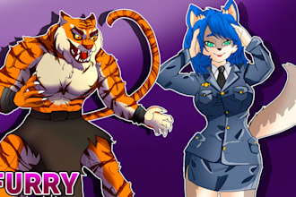 draw your fursona, your furry character