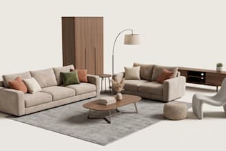 create 3d second life 3d mesh furniture set low li full per for imvu secondlife