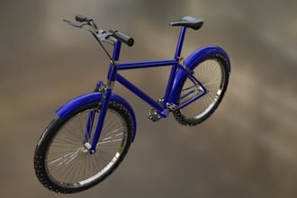 create realistic 3d bicycle modeling texturing and high quality rendering