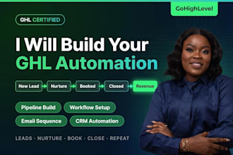 build and automate your gohighlevel CRM pipeline and workflows