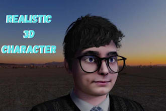 model high quality 3d realistic character, rendering, metaverse, texture, stl