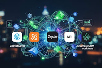 automate CRM workflows, gohighlevel, zapier, API integrations, webhooks
