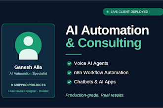 build ai agents, n8n automation and custom ai solutions for business