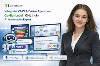integrate vapi ai voice agent with gohighlevel, ghl n8n ai automation expert
