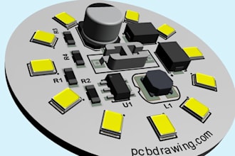 design pcb with enclosure, 3d case, product ready pcb, schematic, led board