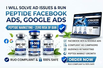 solve peptide ads issues run peptide ads peptide social media marketing manager