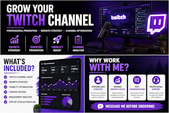 promote and optimize your twitch channel for organic growth