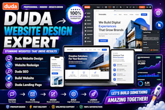 design  duda website build wordpress website website redesign, duda landing page