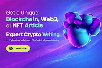 do professional technical writing for blockchain and web3
