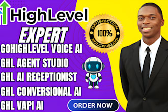 automate the gohighlevel voice ai agent, ai receptionist, and ghl agent studio