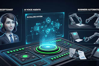 build ai voice agents, ai calling system, receptionist and business automation