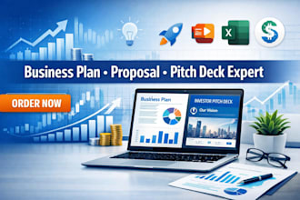 write a winning business proposal investor plan and funding pitch deck
