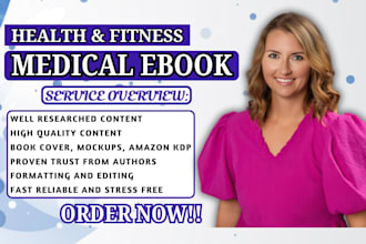 ghostwrite mental health ebook, health and fitness, medical writing, self help