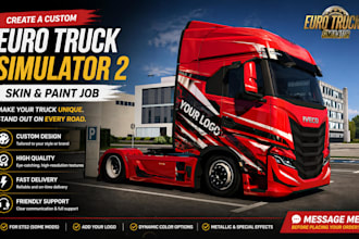 create custom mods maps, skins for ets2 ats fs22 and beamng