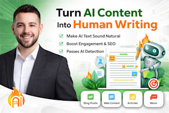 humanize ai content into natural, engaging, and SEO friendly writing