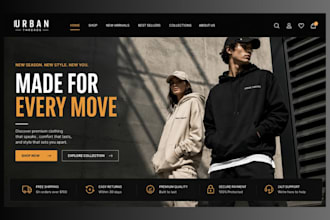 design shopify clothing website clothing store streetwear website fashion store