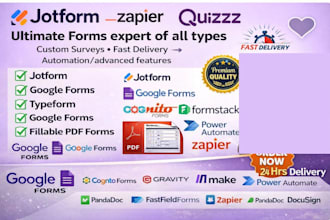 create online forms, 123formbuilder cognito  formstck and automation