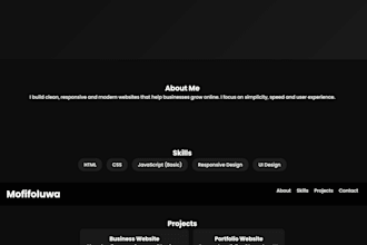develop a clean responsive website