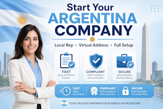 argentina company registration with virtual office address, local representative